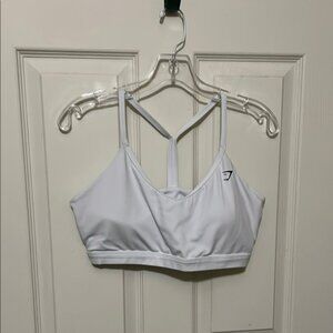 Gymshark White Sports Bra Intimates & Sleepwear